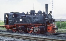 Eisenbahn-Dia 331 "Lokomotive 99 5906 in Gernrode"