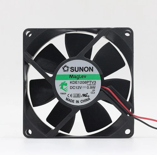 For SUNON KDE1208PTV3 12V 0.1A 0.8W 80*80*25mm cooling fan 2pin 3pin