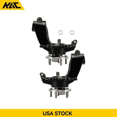 Both Front Steering Knuckle Wheel Hub Bearings Fit For 2012-2018 Ford Focus 2.0L