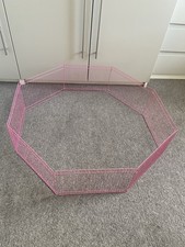 Pink Pet Enclosure Play Pen | Small Animals Pen