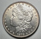 1878 7/8  STRONG TF  MORGAN DOLLAR   AU/UNC DETAILS VAM-38  #9659