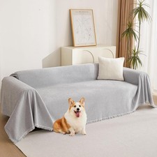 Cover for Dogs Cats Tassel Edge Couch Cover Furniture Protectors 91"x 134"