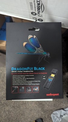 Audioquest DragonFly Black USB DAC Digital-to-Analog Converter -Brand New in box
