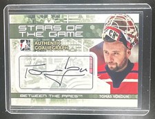 2009-10 In The Game Between The Pipes Authentic Goaliegraph Auto Tomas Vokoun