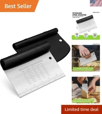 Ergonomic Dough Cutter with Stainless Steel Blade – Essential Kitchen Gadget