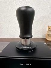 Normcore 53.3mm Espresso Tamper V5, Spring-loaded Coffee Tamper Titanium Pvd Blk