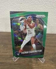 2025 Panini Prizm WNBA - DiJonai Carrington #9 Green Prizm