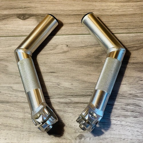 Vintage Control Tech Welded Aluminum Bar Ends Silver CLEAN - Picture 7 of 7