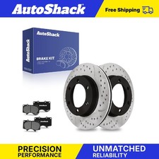 Front Drilled Slotted Brake Rotors Ceramic Pads for Toyota Sequoia Tundra