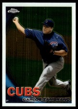 Carlos Zambrano 2010 Topps Chrome #138 Cubs MLB READ FREE SHIPPING AutographDen