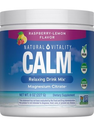 Raspberry Lemon Calm Magnesium Drink Mix, 8 OZ