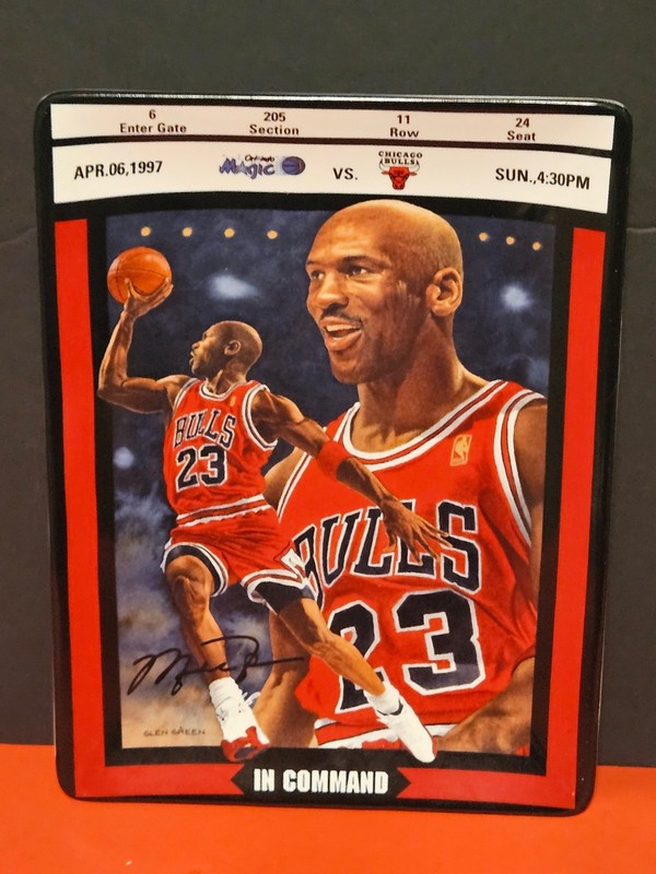 Michael Jordan “In Command” Plate - Upper Deck/ NBA