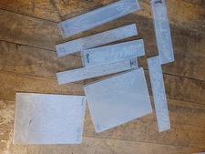 8 Darcie Embossing Folders Borders Greeting & Designs Scrapbooking & Cards