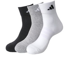 Adidas Men Cushion NSW Ankle Pairs Socks White 3PP Run Casual GYM Sock KC9631