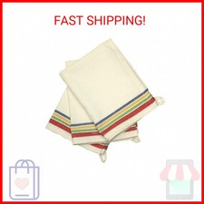 Aunt Martha's 18-Inch by 28-Inch Package of 3 Vintage Dish Towels,Cotton, Multi