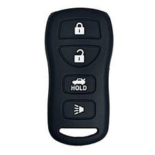 Key Fob Cover for Sentra Altima: 4 Buttons Silicone Remote Case Black2