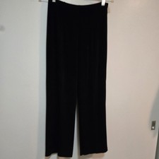Chico's Size 1 Short M Black Travelers Stretch Knit Pull-on Pants 30x27