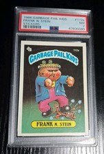 PSA 7 NM 1986 Garbage Pail Kids #112a FRANK N STEIN 3rd SERIES Rare Sticker Card