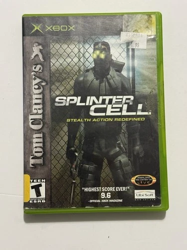 Tom Clancy's Splinter Cell (Microsoft Xbox, 2002) Complete CIB Black Label