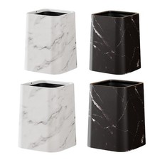 Marble Square Trash Can Garbage Basket Rubbish Bin