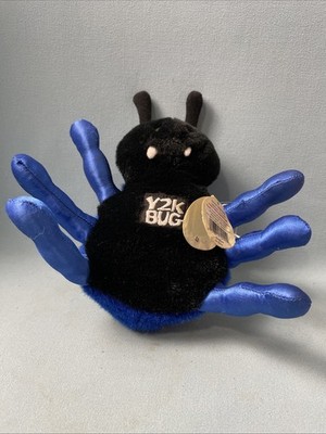 Y2K BUG 1997 SPIDER Bean Bag Plush Toy Collectible Stuffed Animal with Tag