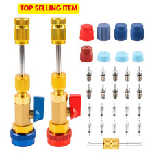 31pcs R134a Valve Core Quick Remover Installer Tool Kit High Low Pressure Car Ac 31pcs R134a Valve Core Quick Remover Installer Tool Kit High Low Pressure Car Ac