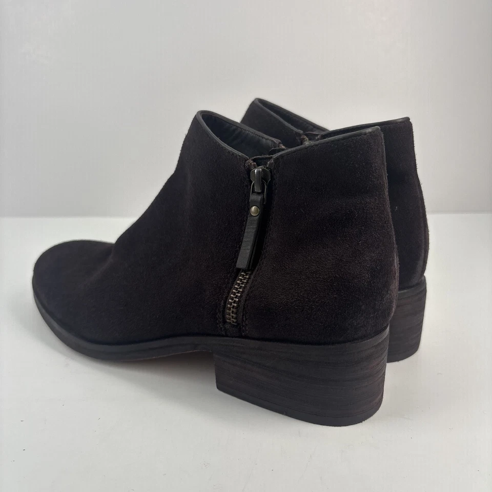 Женские темно-коричневые замшевые ботильоны Cole Haan Hayes 8.5B на низком блочном каблуке - Изображение 4 из 4