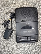 Vintage Sony Cassette-Corder TCM-929 Tape Player Recorder, w/ AC Cord WORKING