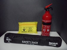 Auto Feuerlöscher mit 3in1 Kombitasche Warndreieck + 2 Warnwesten Verbandtasche