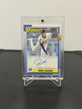 2025 Topps Update Roki Sasaki 1990 Topps Baseball On Card Auto 90AU-RSA Dodgers 