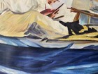 Hand Painted Replica Of”Monet In His Studio”By Eduard Manet 32x40  + Relic Card  — photo 6