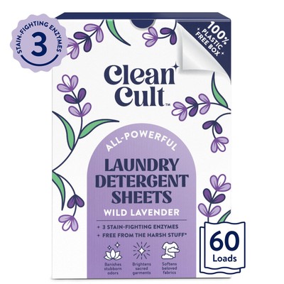 Laundry Detergent Sheets - Resealable Box - 3 Stain Fighting Enzymes - Wild L...