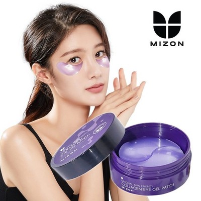 MIZON Marine Collagen Eye Gel Patch with Hydrolyzed Collagen, Caviar, and
