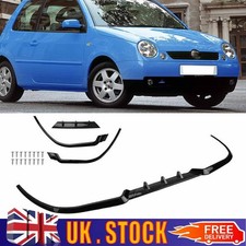 Gloss Black For Seat Leon Ibiza Cupra R Lip Front Bumper Spoiler Splitter Kit UK
