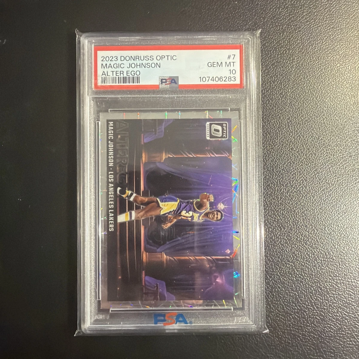 Magic Johnson Professional Sports Authenticator (PSA) Basketball