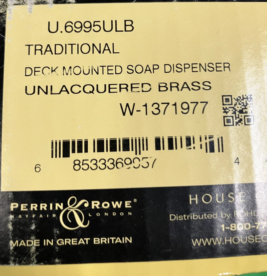 Perrin & Rowe U.6995ULB Deck Mounted Soup Dispenser W-1371977 - Image 2 of 4