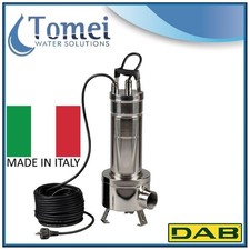 Pompa sommergibile acque sporche FEKA VS1200T-NA Vortex 1,2Kw 3x400v Cavo10m DAB