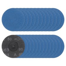 25pcs 3" 80 Grit Quick Change R-Type Sanding Discs Aluminum Oxide Green