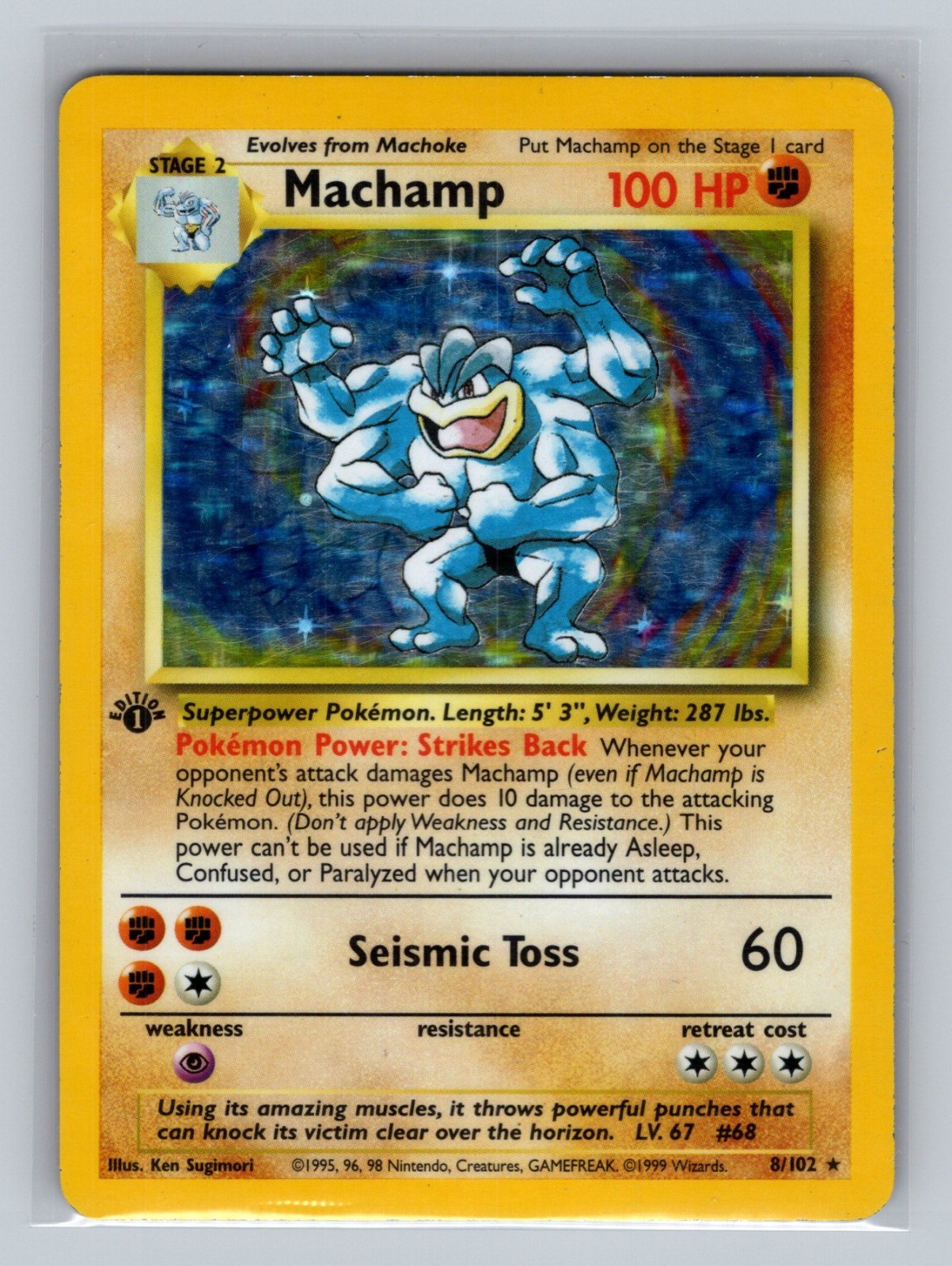 Pokemon TCG Machamp Holo Rare Legendary Collection 015/110 MP Card