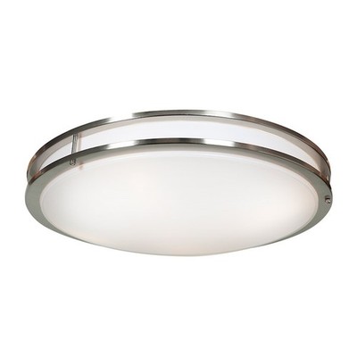 Access Lighting Solero LED 1 Light Flush Mount, Brushed Steel - 20467LEDD-BS-ACR