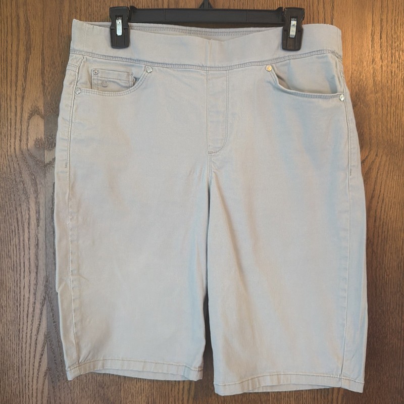 Womens Gloria Vanderbilt All Around Slimming Effect Gray Size 10 Bermuda Shorts