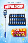 TOOL DEALDROP Blue Spot Mixed Socket Bit Set 27 Pce 1/4 + 1/4 Extra Long Ratchet