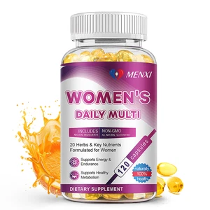 Multivitamines softgels pour les femmes, haute puissance quotidienne vitamine minérale 120 Capsules