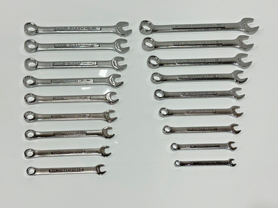 #ad NEW Craftsman USA VA 18pc SAE 1 4quot; 3 4quot; amp; Metric 9mm 17mm Combination Wrench Set $87.99