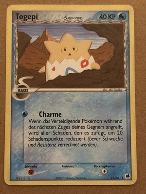 Pokemon Togepi Dragon Frontiers DF 41 Deutsch