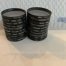 Lot of 20    49mm Camera lens filters skylight Various Brands Free Shipping