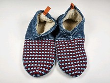 Bombas Gripper Sherpa Lined Slippers House Shoes Socks Size L W12-14, M10-12.5 