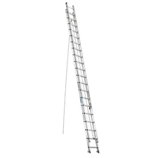 40 Ft. Aluminum Extension Ladder (37 Ft. Reach Height) with 250 Lb. Load Capacit