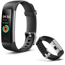 Fitness Tracker with Heart Rate Monitor/Step Counter/Calories, Activity Track...