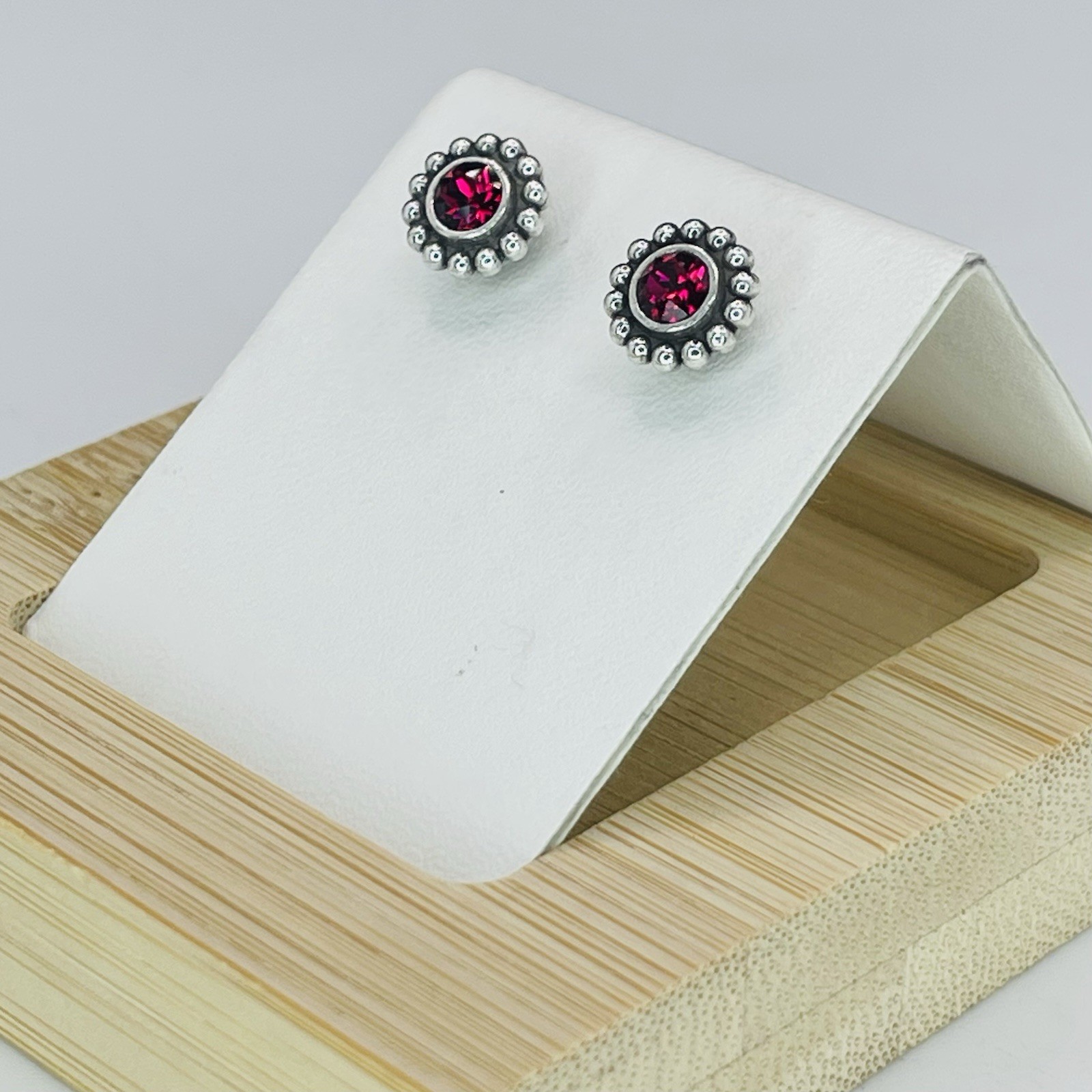 Brighton Twinkle Mini Post Earrings Ruby Red Swar… - image 4
